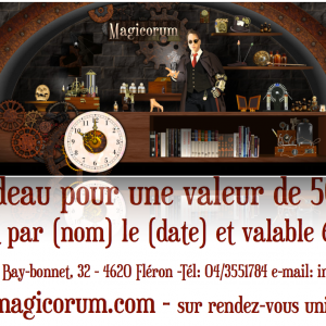 Bon cadeau d'une valeur de 50 Euros