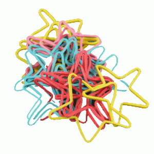 Elastiques en forme d'étoile