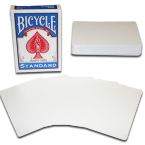 Jeu de cartes Bicycle à faces blanches (dos bleus)