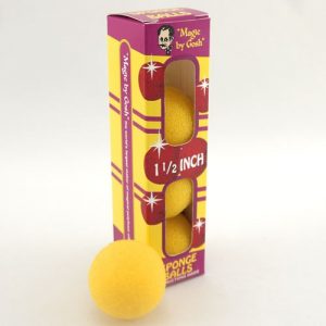 2" (5 cm)  Super Soft Sponge Balls (Mixed) by Gosh - Yellow color