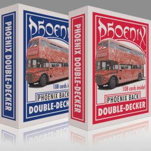 Phoenix Parlour Double - Decker à dos bleus et rouges