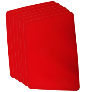 Large Close Up Pad 6 Pack Red (31 x 43 cm ) by Goshman