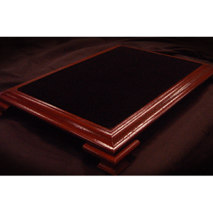 Elite Table Mahogany with Black Velvet by Subdivided Studios