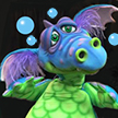 Sea Monster Puppet with Squirter by Axtell