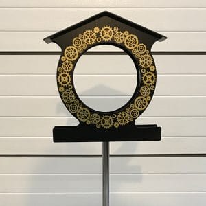 Round Castelet for dove(s) with foot by Mister Jack